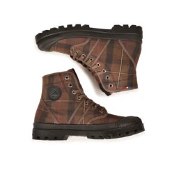 Pataugas AUTHENTIQUE MADE IN FRANCE F4G Tartan Marron -Pataugas BOOTS HOMME AUTHENTIQUE W H4G TARTAN MARRON 6